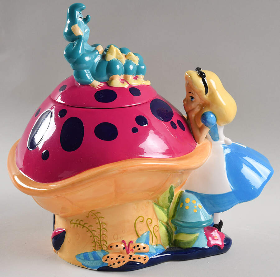 Treasure Craft Cookie Jar Alice In Wonderland - Boxed by Treasure Craft-1