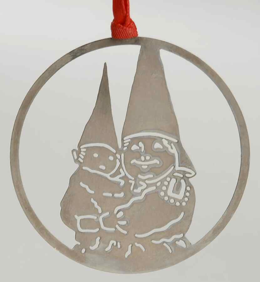 Gnome-Christmas Ornament Mother & Child - Boxed by Towle Silver-1