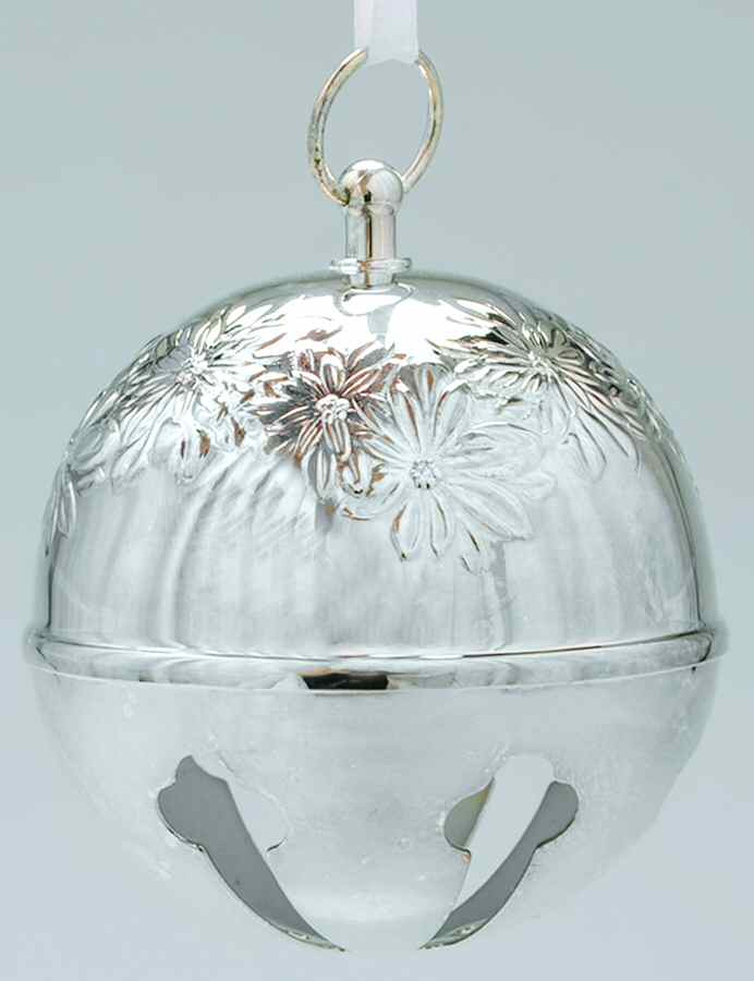 Sleigh Bell-Annual 2002-Poinsettias - Boxed by Towle Silver-1