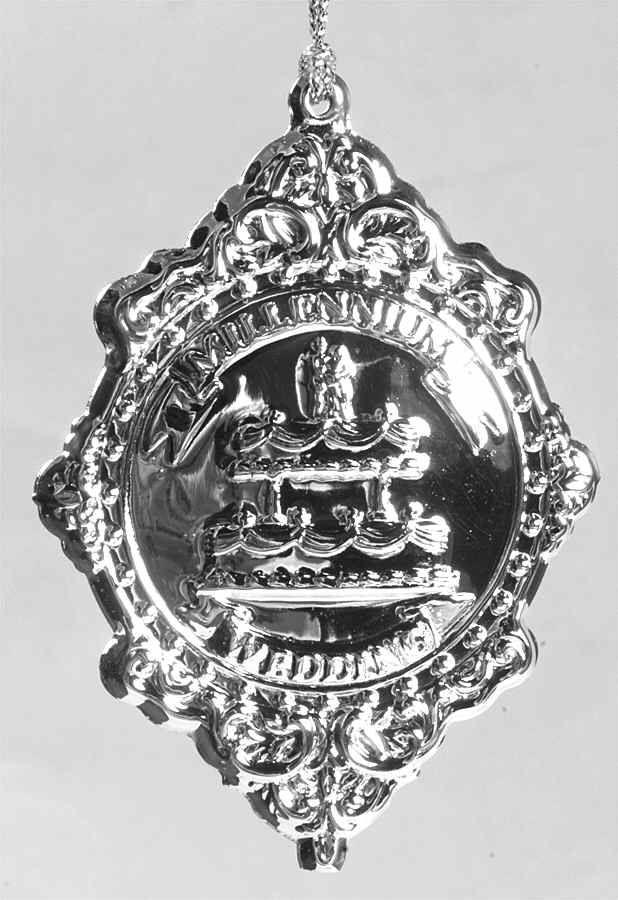 Millennium Silverplate Ornament Wedding - With Box by Towle Silver-1