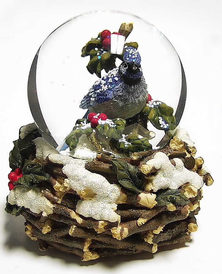 Three Jays Musical Waterglobe White Christmas - Boxed by Three Jays Imports-1