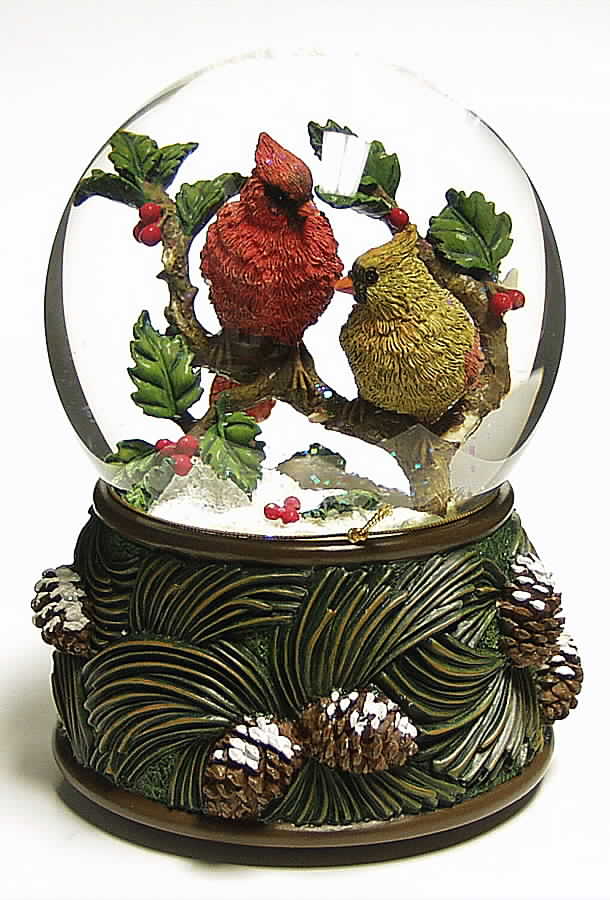 Three Jays Musical Waterglobe White Christmas - Boxed by Three Jays Imports-1