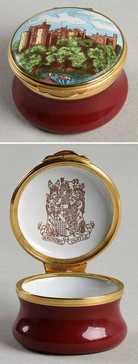 Toye, Kenning & Spencer Enamel Box Arundel Castle - Boxed by Toye Kenning Spencer-1