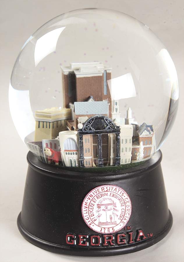 College Campus Snowglobe University Of Georgia - Boxed by Three Jays Imports-1