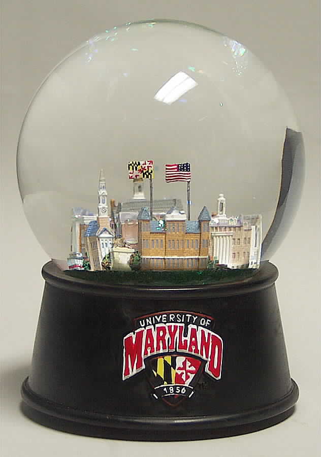 College Campus Snowglobe University Of Maryland - No Box by Three Jays Imports-1