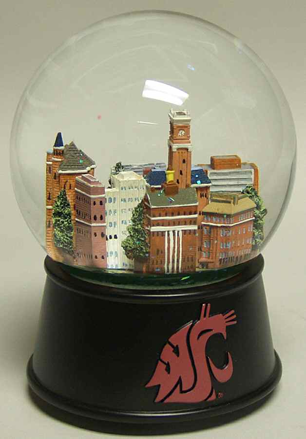 College Campus Snowglobe Washington State University - Boxed by Three Jays Imports-1