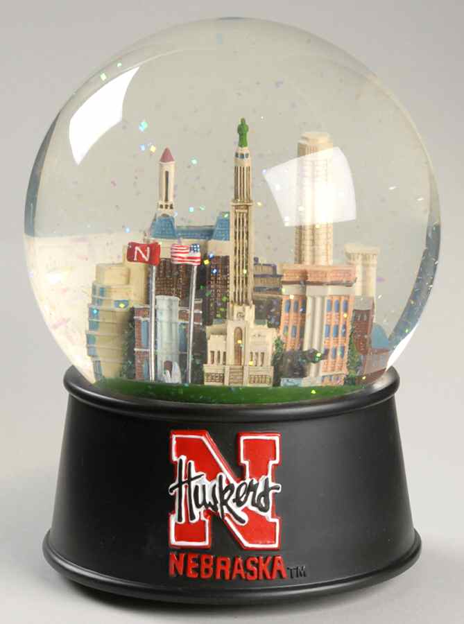 College Campus Snowglobe University Of Nebraska - Boxed by Three Jays Imports-1