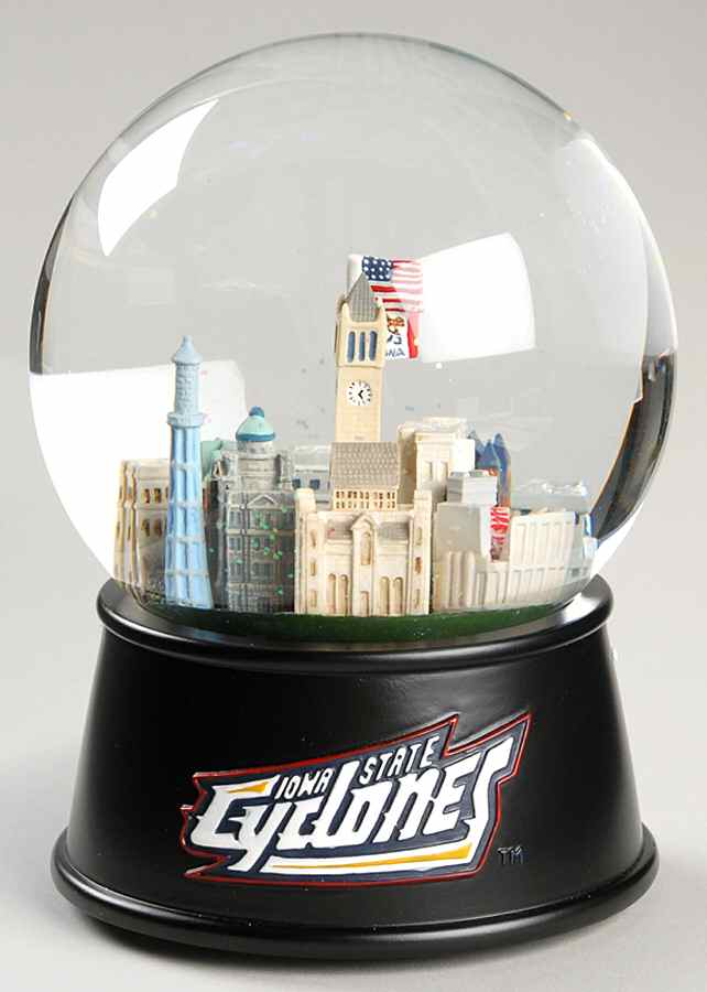 College Campus Snowglobe Iowa State University - Boxed by Three Jays Imports-1