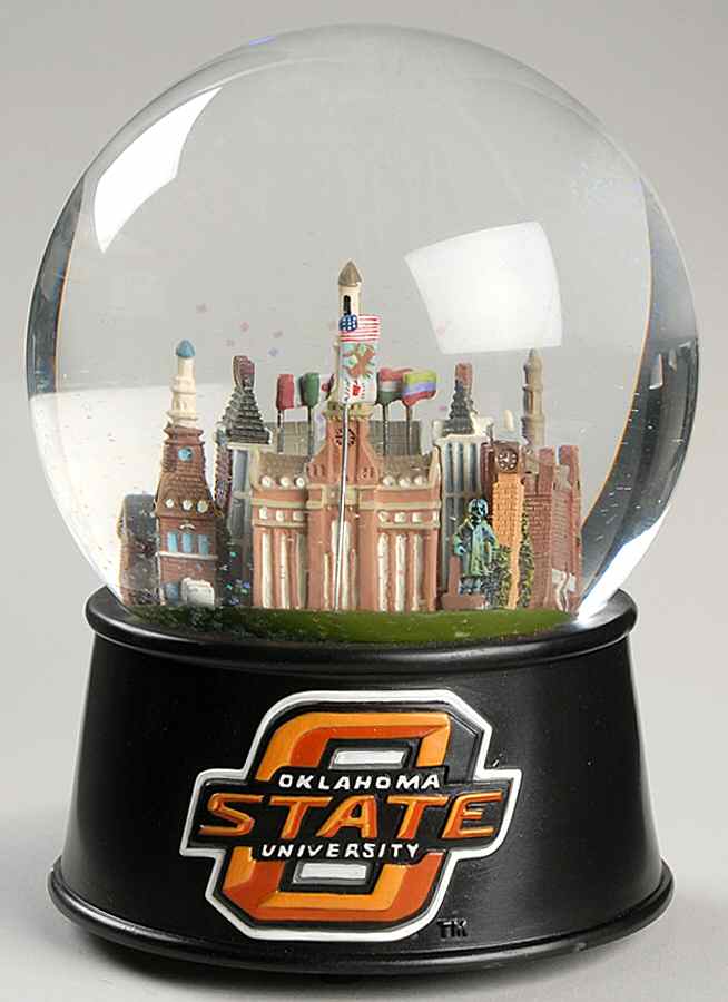 College Campus Snowglobe Oklahoma State University - No Box by Three Jays Imports-1