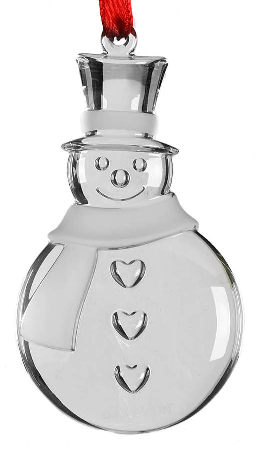 Tiffany & Co Crystal Ornament Snowman-Heart Buttons - With Box by Tiffany-1