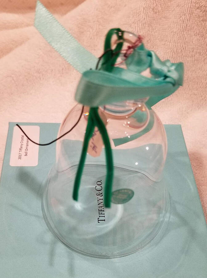 Tiffany & Co Crystal Ornament Bell - Boxed by Tiffany-1