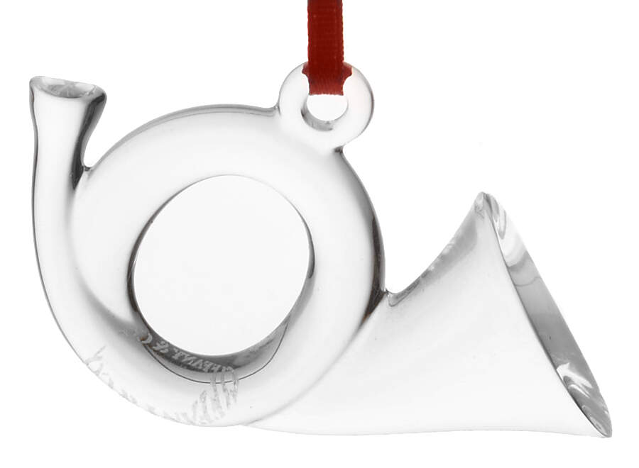 Tiffany & Co Crystal Ornament French Horn-Mini - Boxed by Tiffany-1