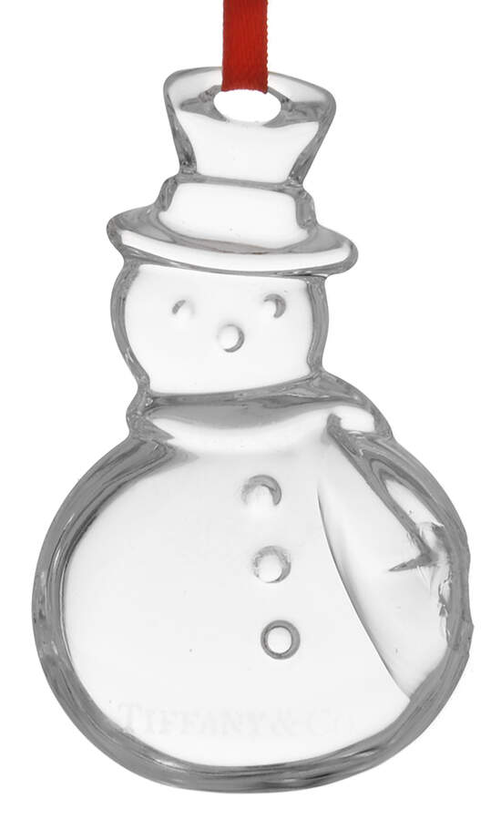Tiffany & Co Crystal Ornament Snowman - No Box by Tiffany-1