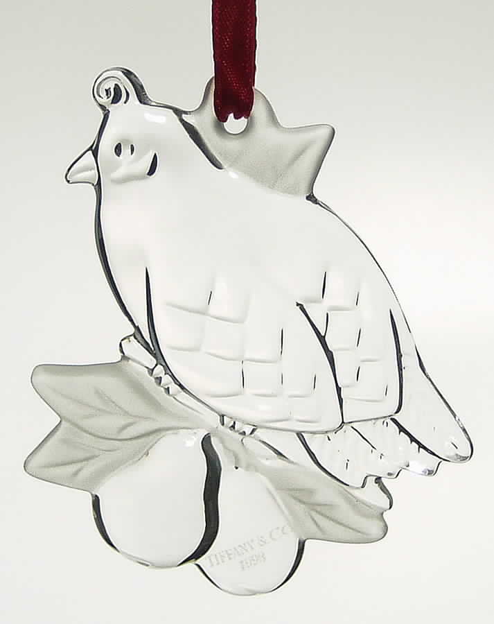 Tiffany & Co Crystal Ornament Partridge - Boxed by Tiffany-1