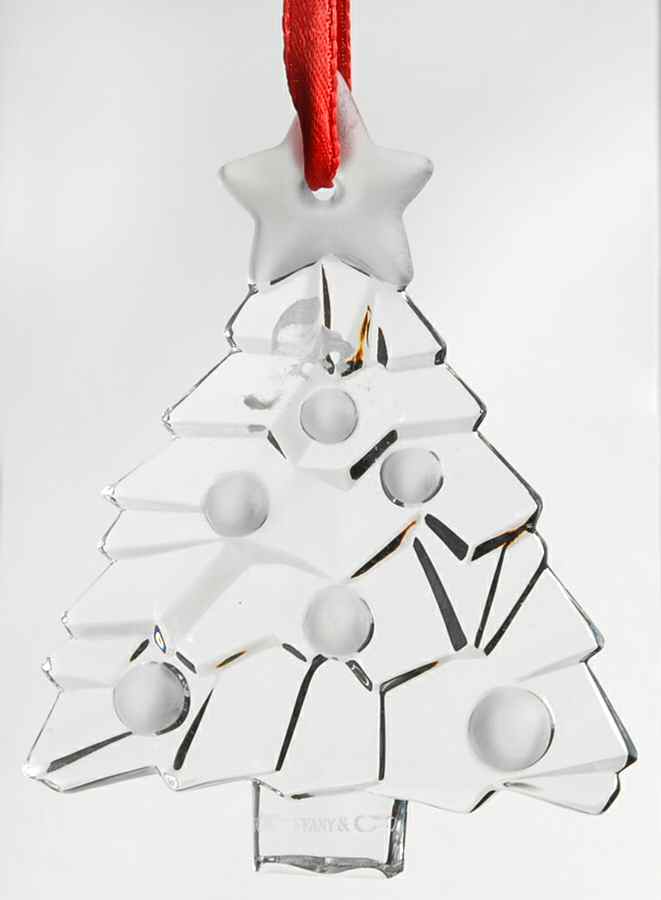 Tiffany & Co Crystal Ornament Christmas Tree - Boxed by Tiffany-1