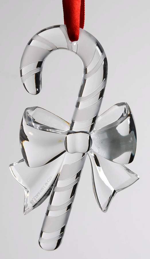 Tiffany & Co Crystal Ornament Candy Cane - No Box by Tiffany-1