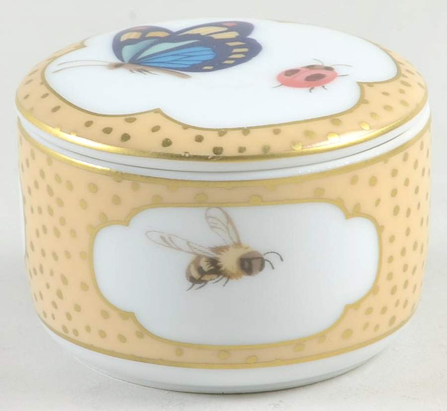Tiffany & Co China Giftware Round Butterfly Box-Yellow - Boxed by Tiffany-1