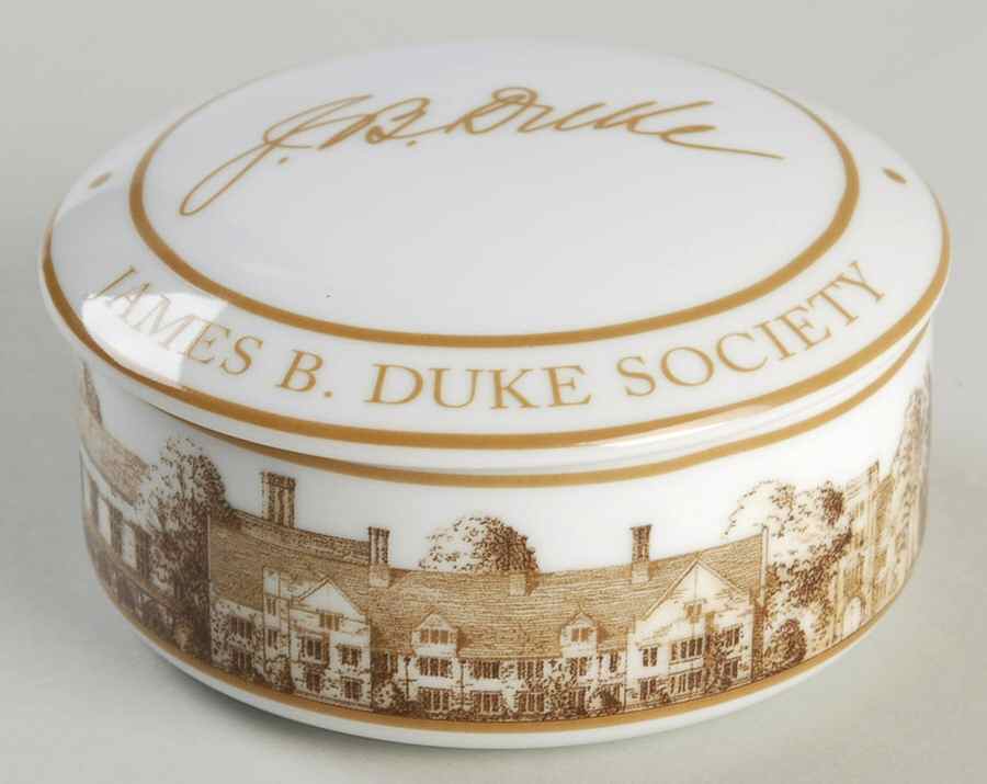 Tiffany & Co China Giftware James B Duke Society Covered Box - No Box by Tiffany-1