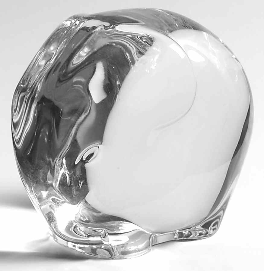 Tiffany & Co Crystal Giftware Elephant Papeweight - Boxed by Tiffany-1
