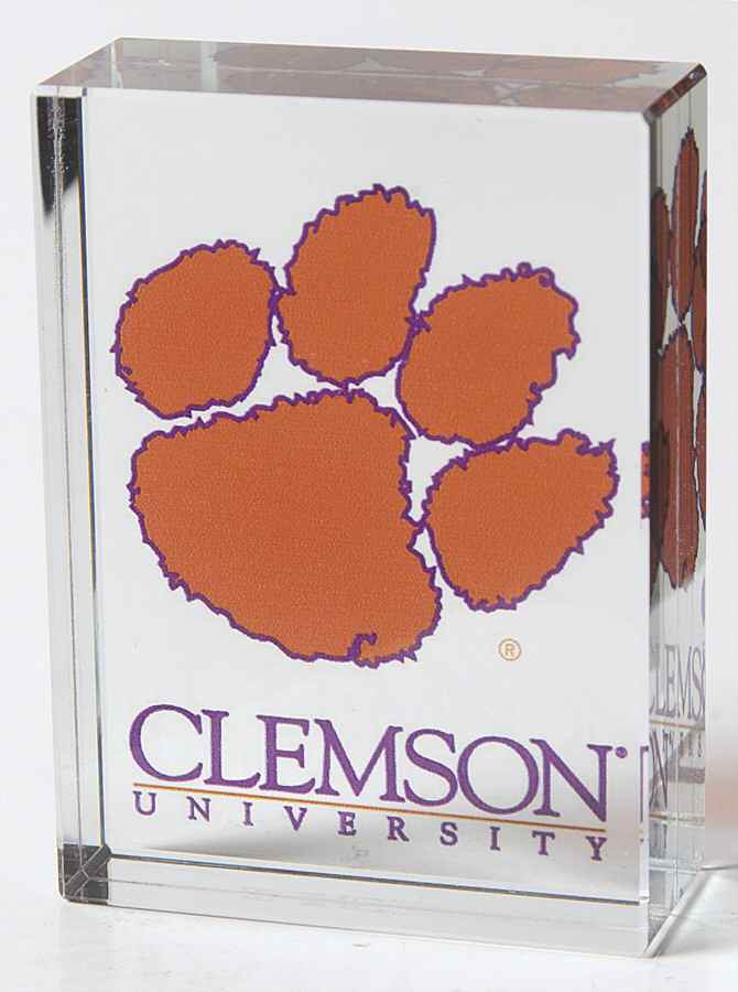 Collegiate Paperweights Clemson University - Boxed by Three Jays Imports-1