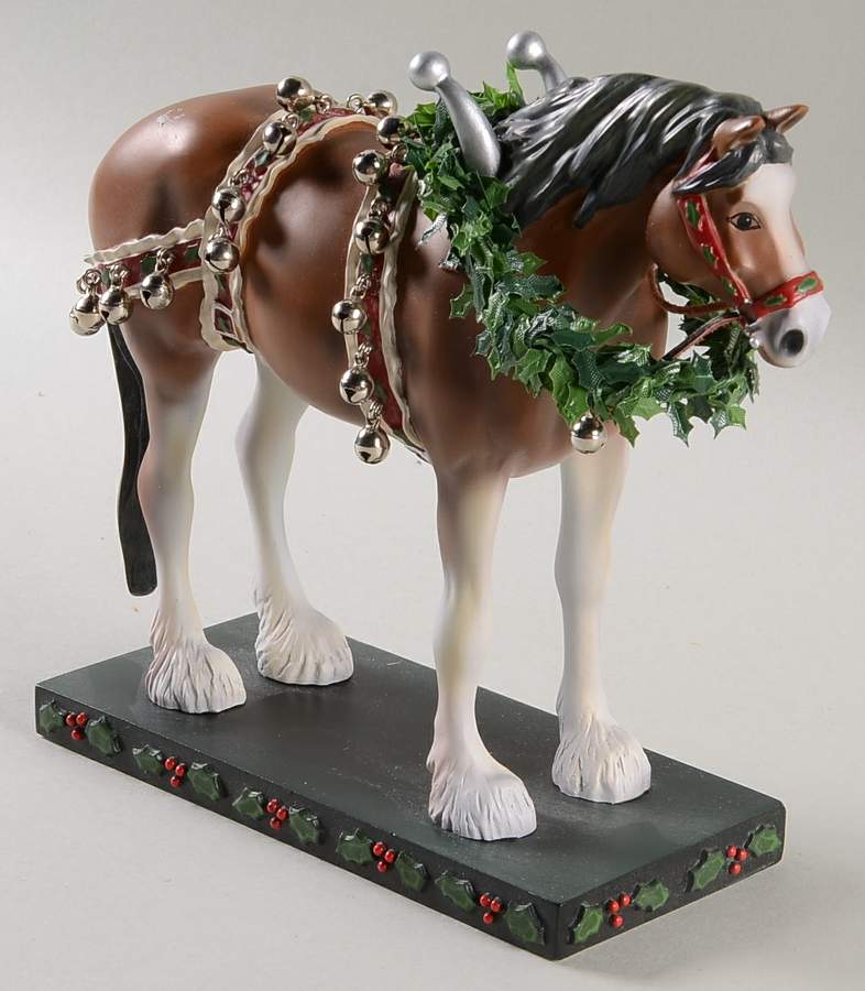 Holiday Ponies Christmas Clydesdale - Boxed by Trail of Painted Ponies-1