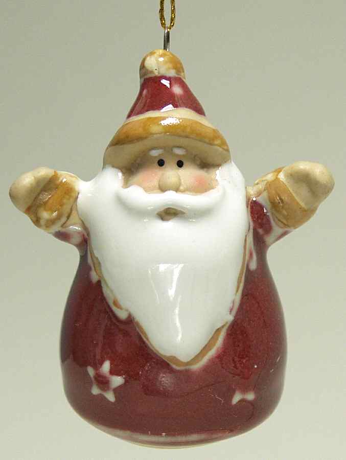Transpac Ornaments Santa With Stars - No Box by Transpac Imports Inc-1