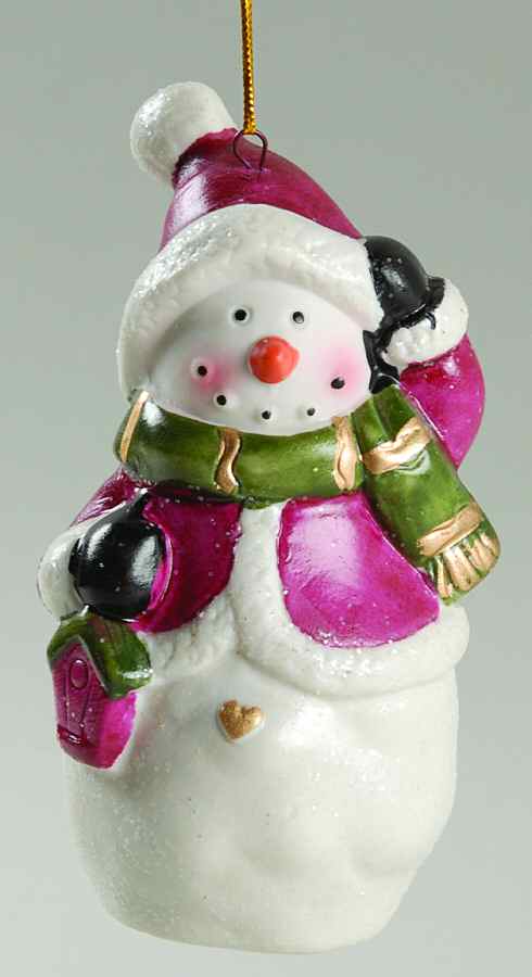 Transpac Ornaments Snowman With Lantern - No Box by Transpac Imports Inc-1