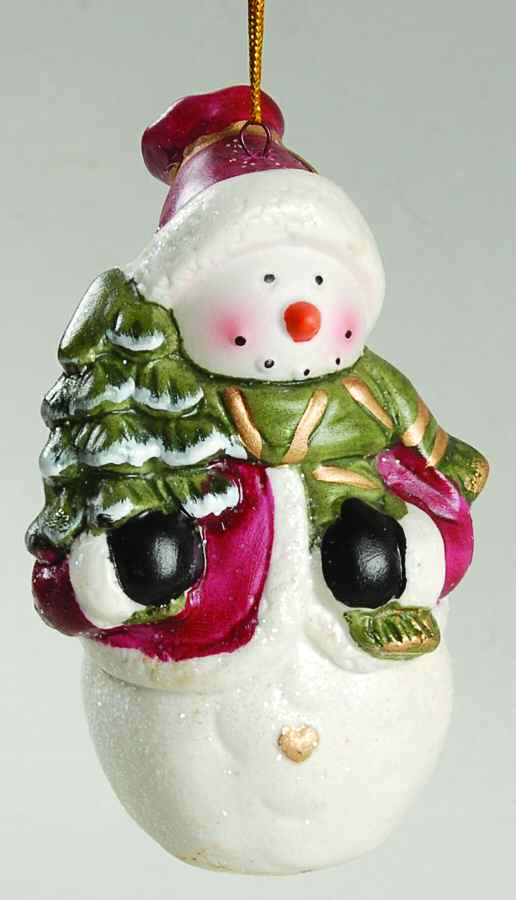 Transpac Ornaments Snowman With Tree - No Box by Transpac Imports Inc-1