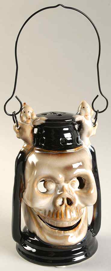 Halloween Fun Skull Lantern - Boxed by Transpac Imports Inc-1