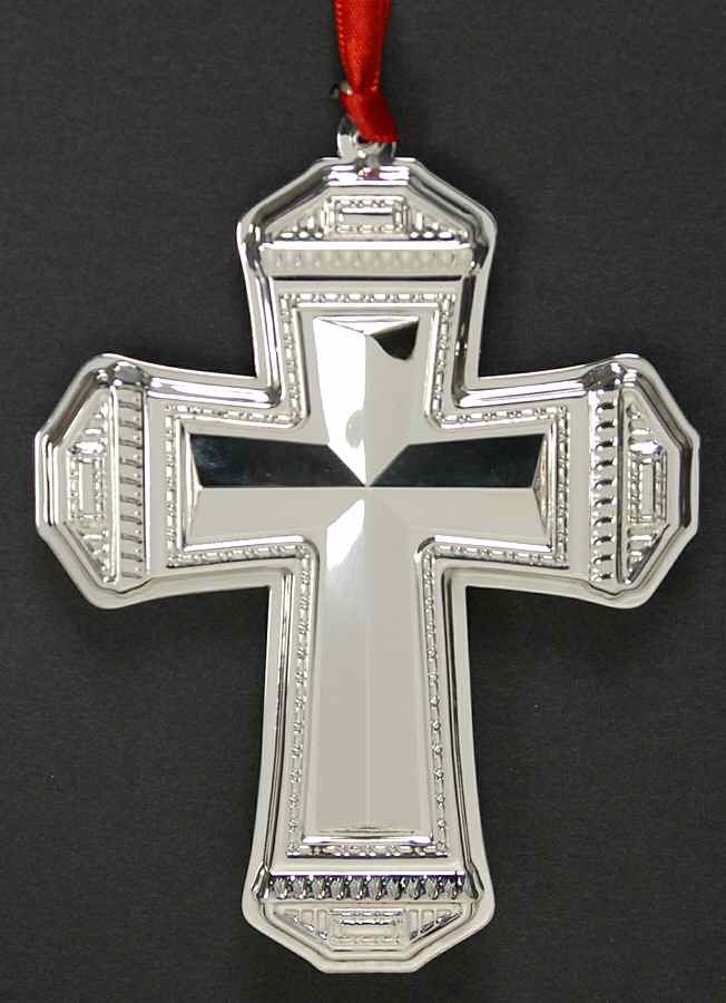 Annual Sterling Ornament 2008 Cross Ornament - No Box by Tuttle-1