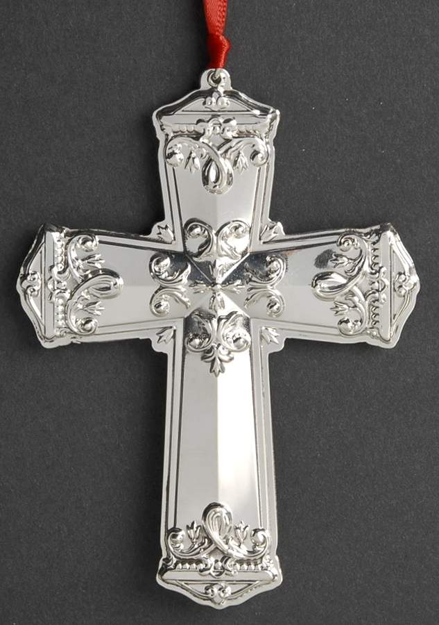 Annual Sterling Ornament 2010 Trianon Cross - Boxed by Tuttle-1