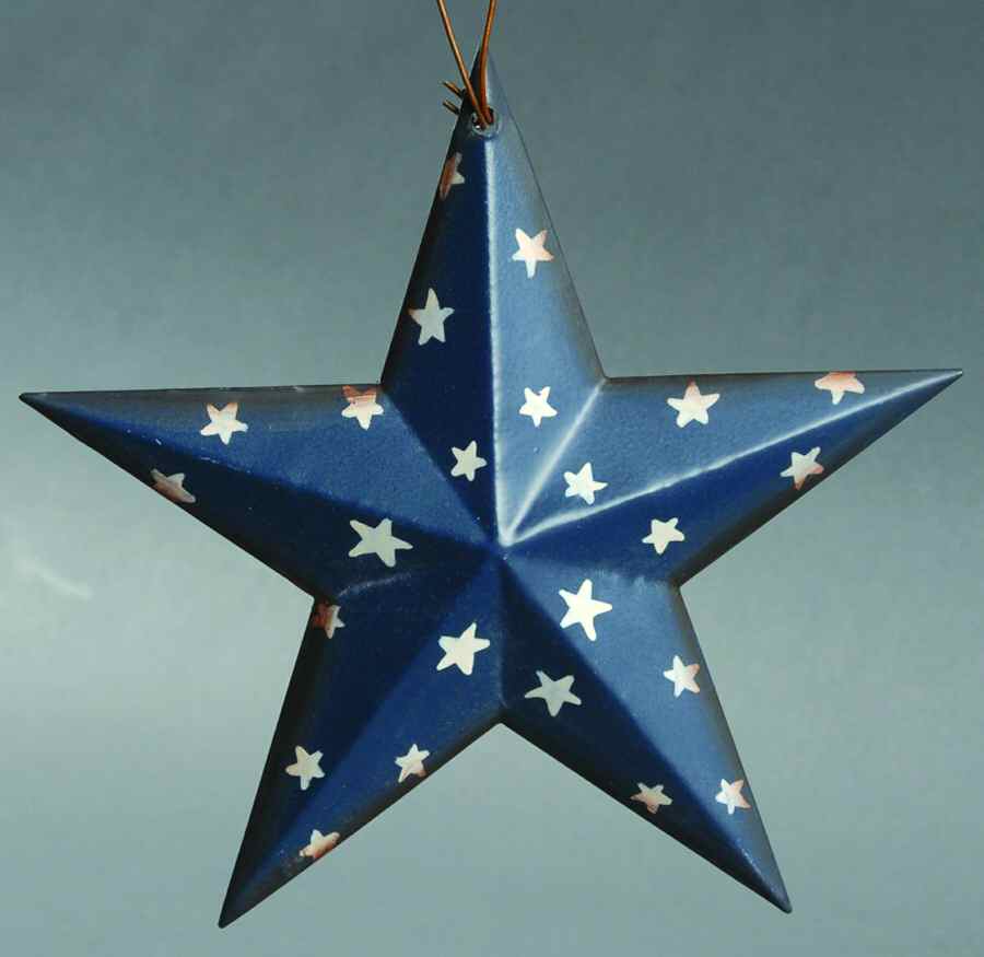 Stars for All Seasons Metal Patriotic Orn 6 Asst - With Box by Transpac Imports Inc-1