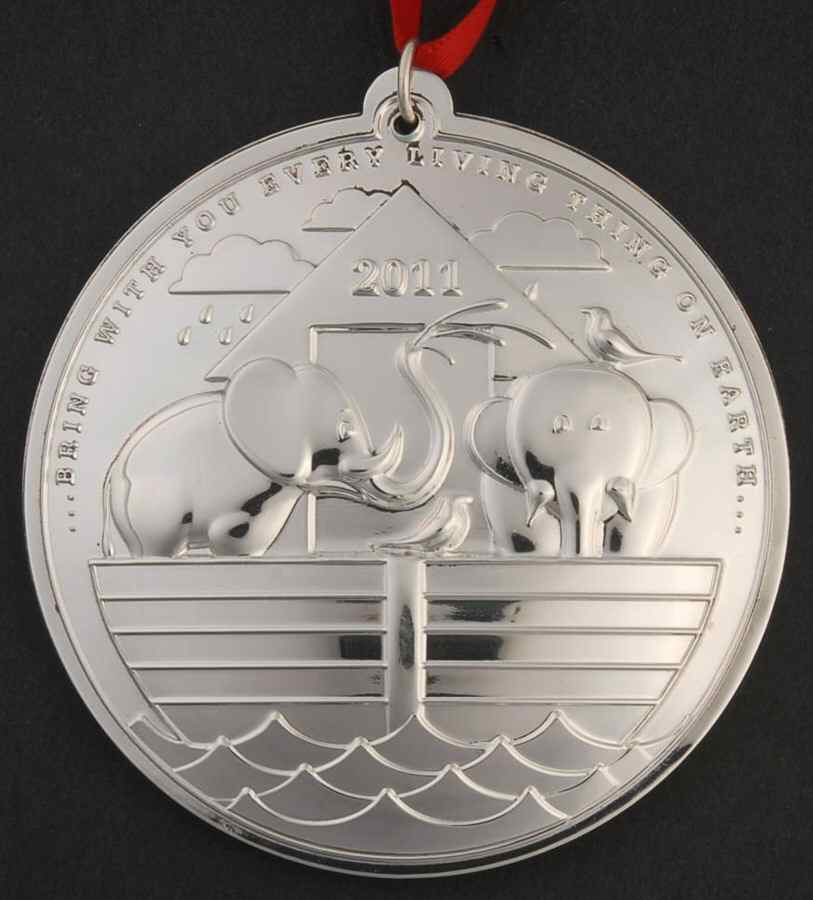Noah's Ark Series Noah's Ark Elephants-2011 - No Box by Towle Silver-1