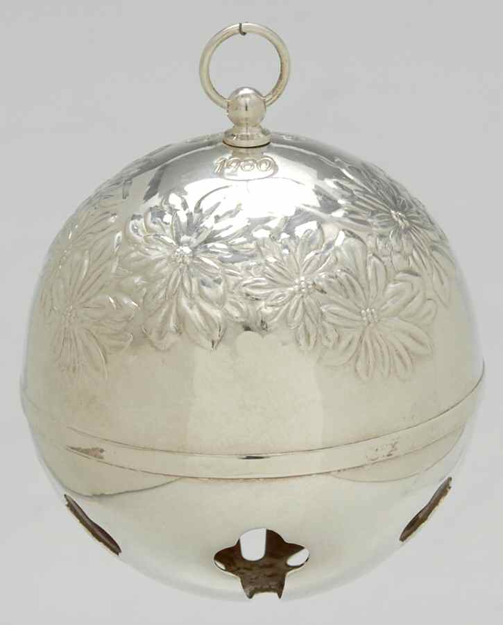 Sleigh Bell-Silverplate Ornament 1980 - Boxed by Towle Silver-1