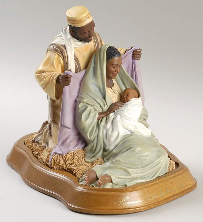 Thomas Blackshear Circle Nativity Holy Family - No Box by Thomas Blackshear-1