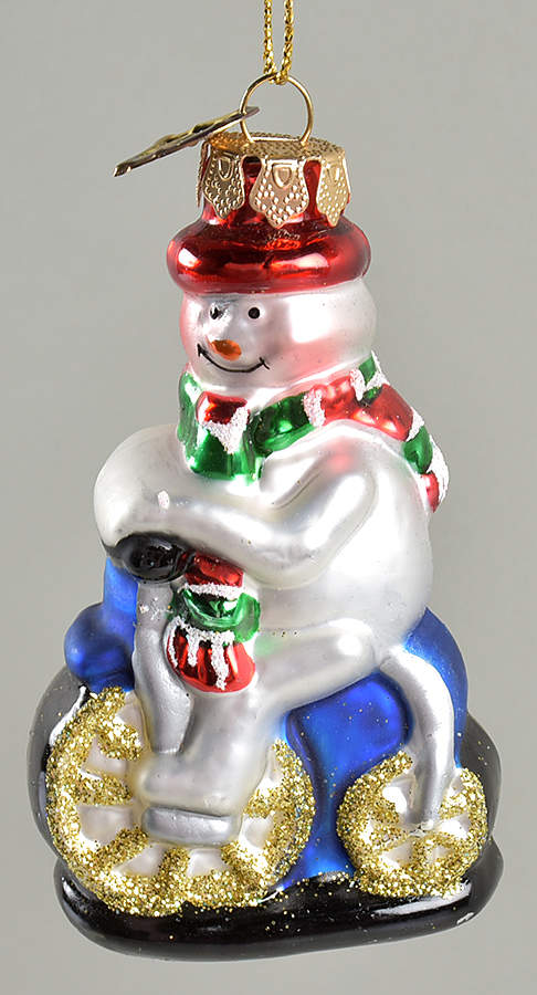 Museum Series Snowman On Bicycle - No Box by Thomas Pacconi-1