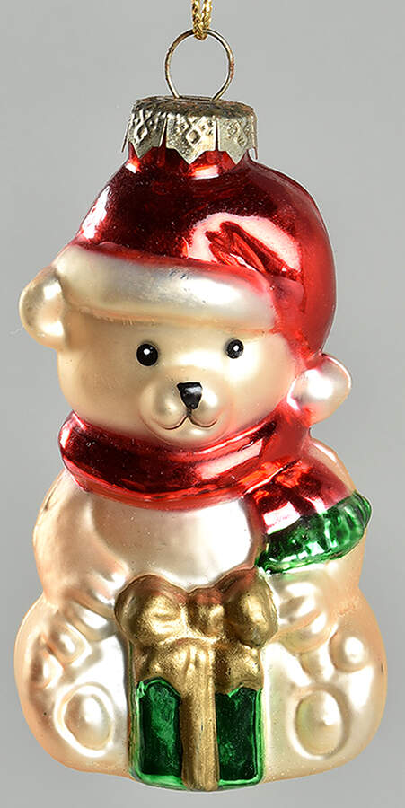 Museum Series Teddy Bear Holding Present - No Box 108 by Thomas Pacconi-1