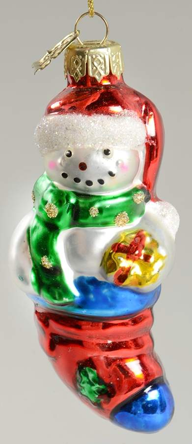 Museum Series Snowman In Red Stocking - No Box by Thomas Pacconi-1