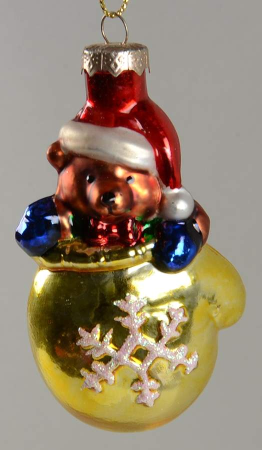Museum Series Teddy Bear In Gold Mitten - No Box by Thomas Pacconi-1