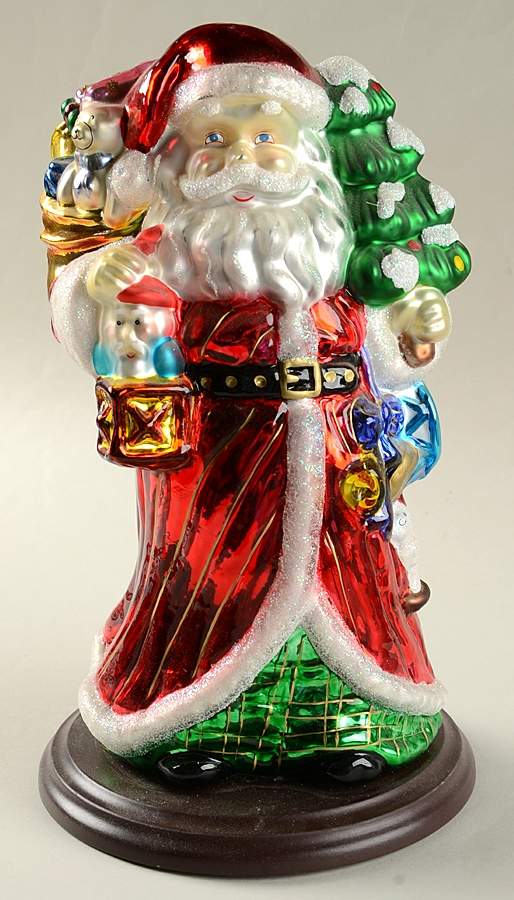 Blown Glass Figurines Santa - No Box by Thomas Pacconi-1