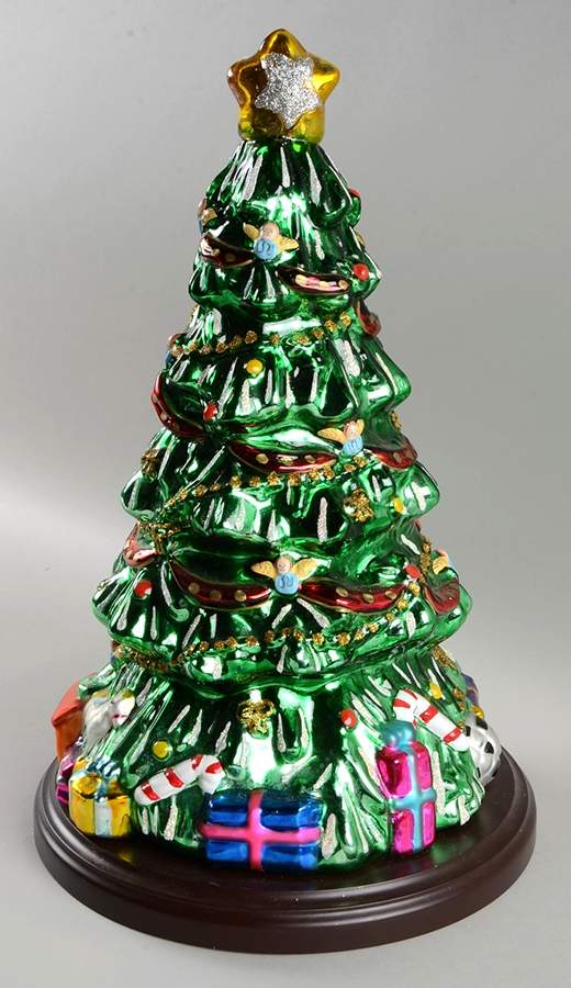 Blown Glass Figurines Christmas Tree - No Box by Thomas Pacconi-1