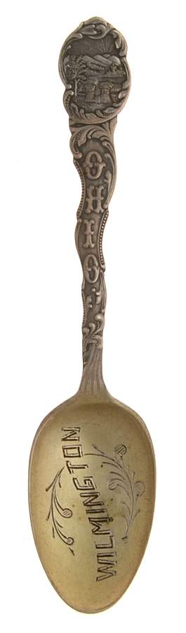 Souvenir Spoons Ohio-Wilmington - No Box-Ohio Motif 1 by Towle Silver-1