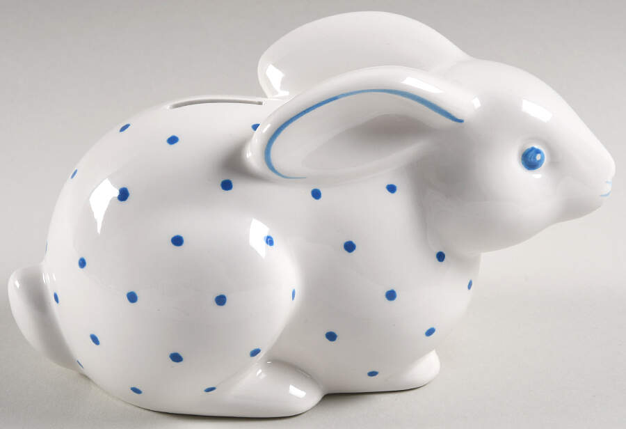 Animal Bank Collection Rabbit - Blue - No Box by Tiffany-1