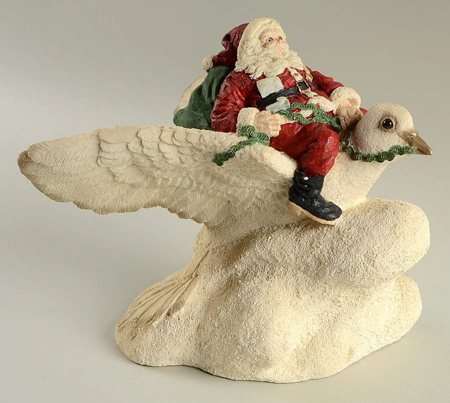 Legend of Santa Claus Santa Riding Dove - Boxed by United Design-1