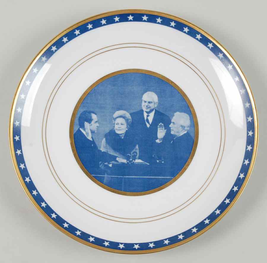 Us Historical Society Plates Nixon Inauguration - No Box by US Historical Society-1