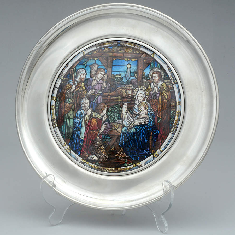Stained Glass Cathedral A Child Is Born - No Box by US Historical Society-1