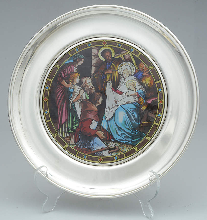 Stained Glass Cathedral Unto Us A Child Is Born - No Box by US Historical Society-1