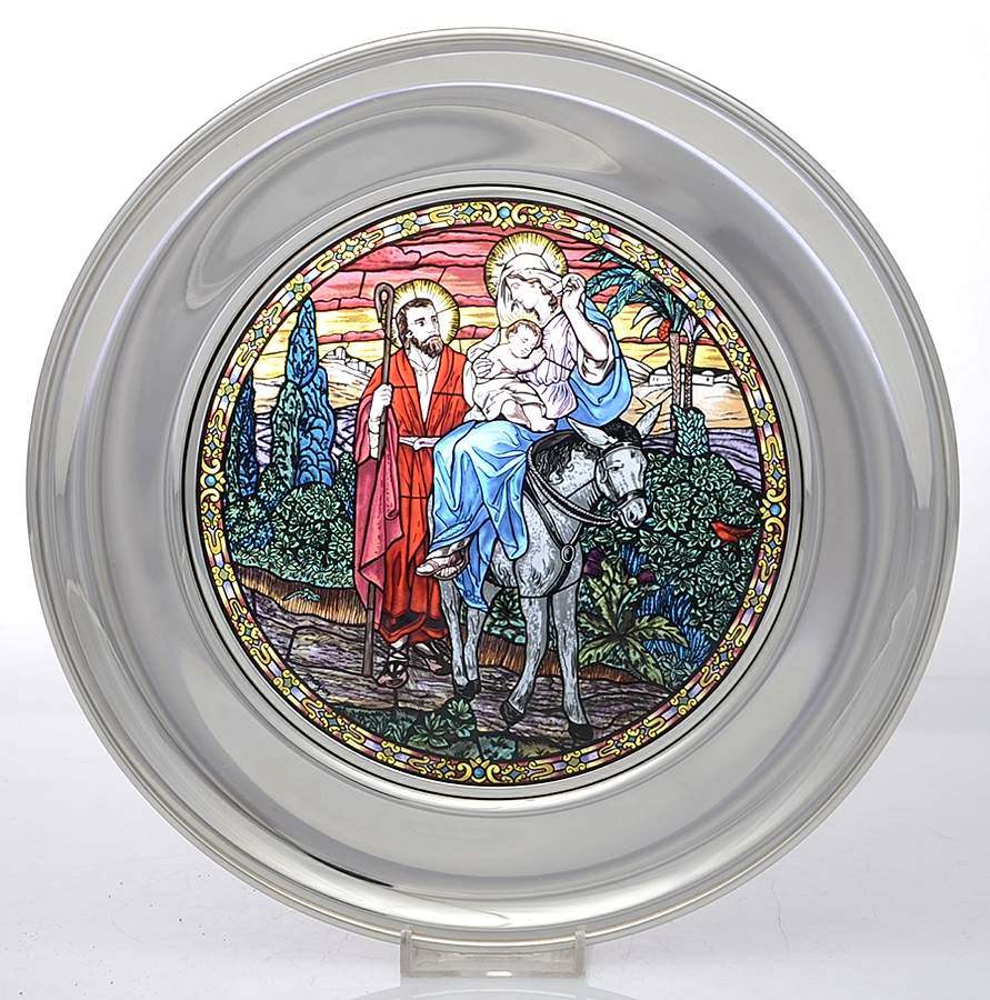 Stained Glass Cathedral Flight Into Egypt - No Box by US Historical Society-1