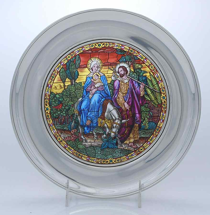 Stained Glass Cathedral Flight Into Egypt - No Box by US Historical Society-1