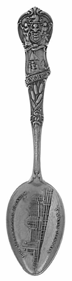 New Jersey Souvenir Spoons Atlantic City Nj - No Box by Unknown Mfg Silver-1